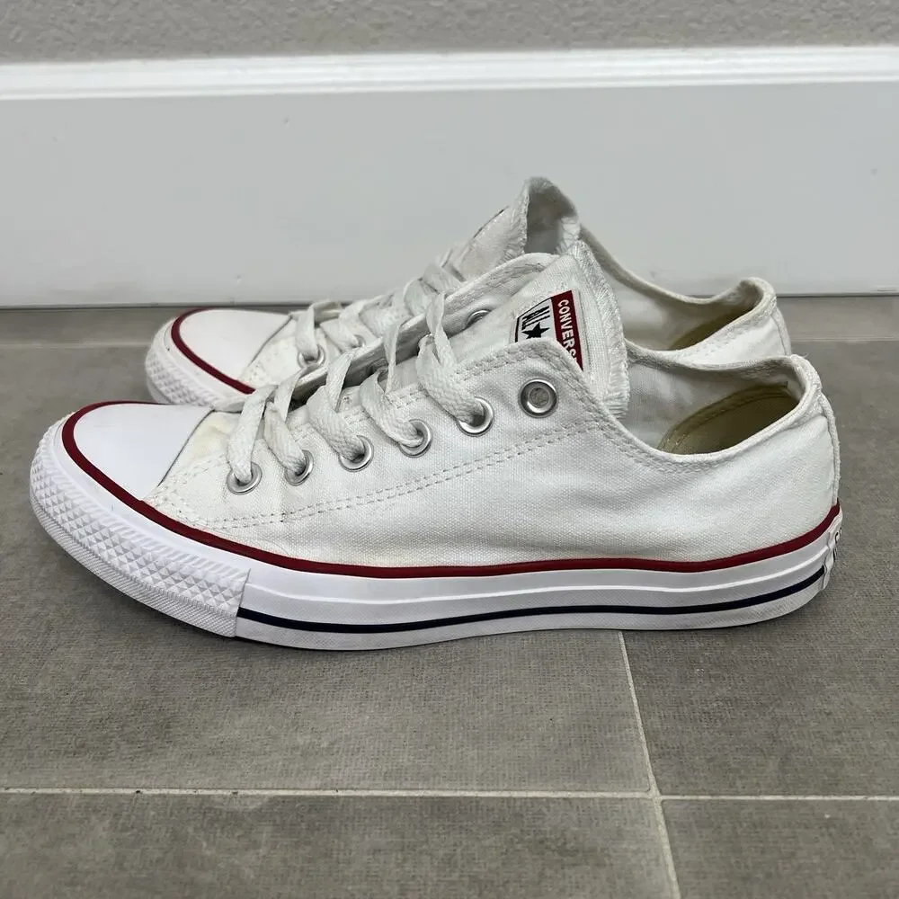Converse Chuck Taylor All Star Mens 6/Womens 8 White Low Top Casual Shoes